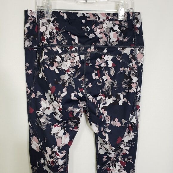 Athleta Women's Tights Small Challenge Bloom 7/8 Midnight Madness 385448-00 - Picture 5 of 11